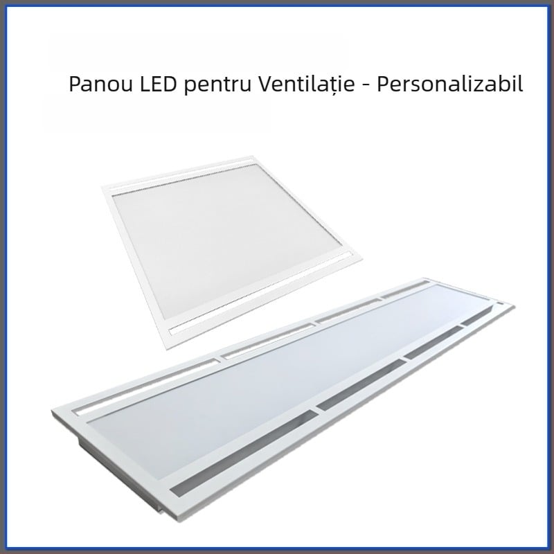 Corp LED panou de tavan încastrat, dimensiuni 600x600 mm sau 300x1200 mm, iluminat birou, carcasă din aluminiu, fără reglaj, temperatură a culorii 3000K/4000K/6000K.