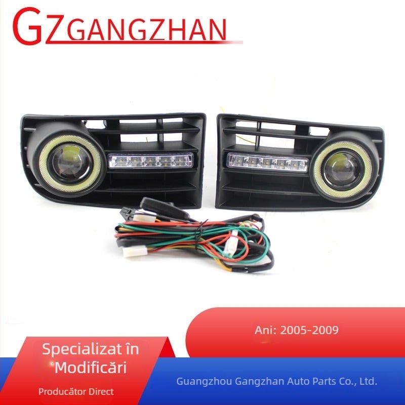 Lentile cu LED pentru lumina de zi și far de ceață pentru VW Golf 5 MK5 US-spec, 2005-2009, lumină albă