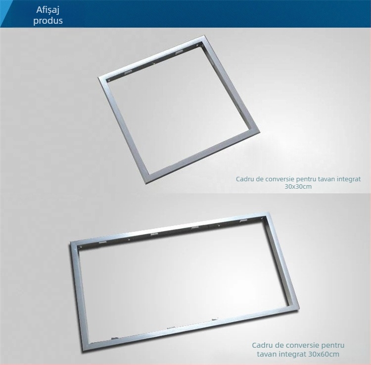 Lumină LED de tip încorporat pentru tavan – panou plat LED, 300x600x600x1200x300, lampă cu grilă pentru bucătărie și baie