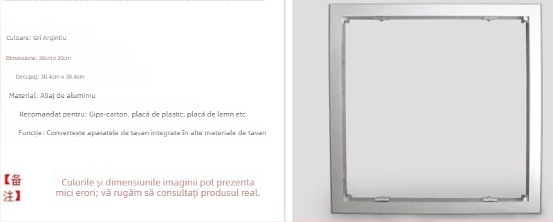 Lumină LED de tip încorporat pentru tavan – panou plat LED, 300x600x600x1200x300, lampă cu grilă pentru bucătărie și baie