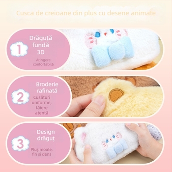 Penar din pluș cu un animal drăguț, capacitate mare, design drăguț, pentru fete gimnaziu