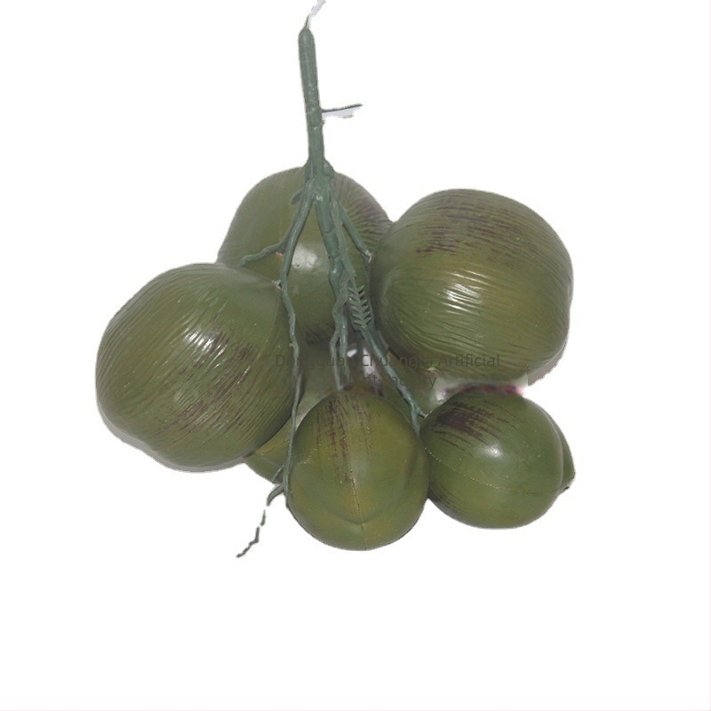 Copac artificial de cocos, înălțime 20 cm, cu fructe de cocos – recuzită pentru ședințe foto