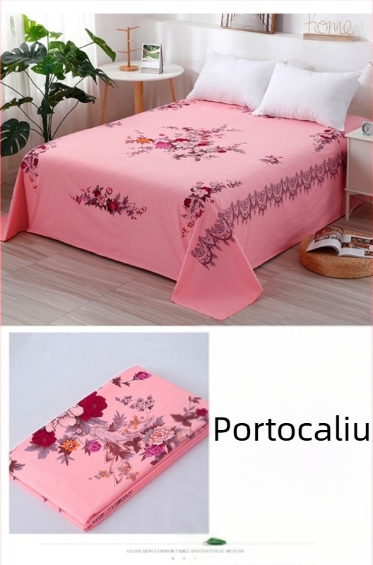 Set de lenjerie de pat din 4 piese, imprimat în stil vintage, inspirat de Șanghaj