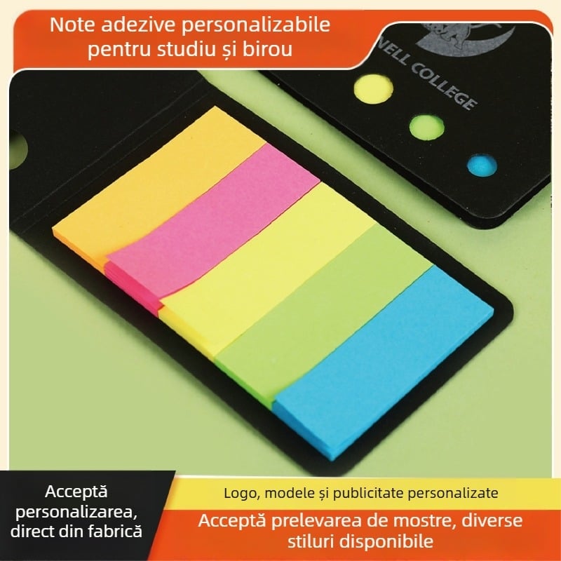 Set de notițe 3D din hârtie, în formă de cărămidă – design desen animat, card negru, pentru învățare, birou și jurnal
