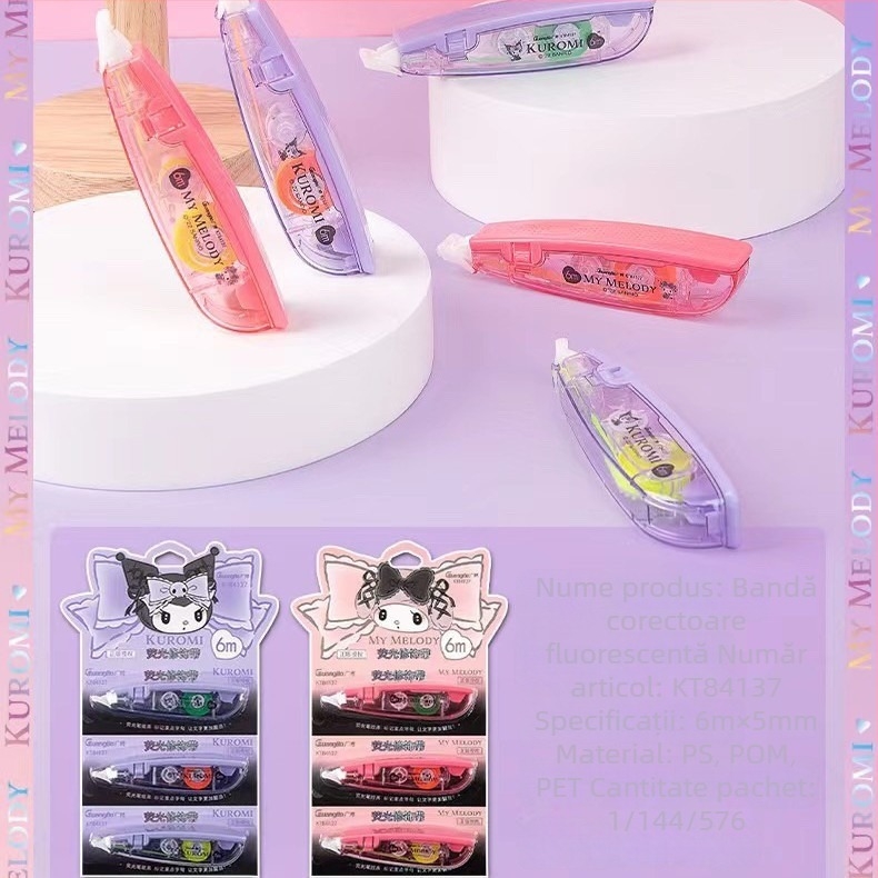 Broad KT84746 Bandă corectoare Ugly Fish – Desen animat pentru elevi