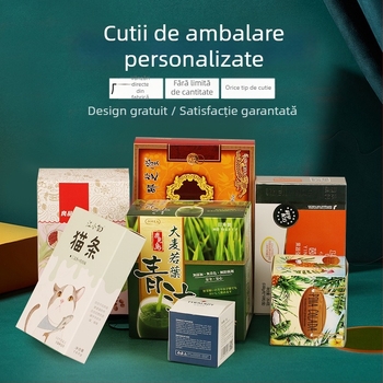 Cutie cadou personalizată pentru cosmetic — cutie în format carte, capac rabatabil, tavă glisantă și capacul/bază cu două părți