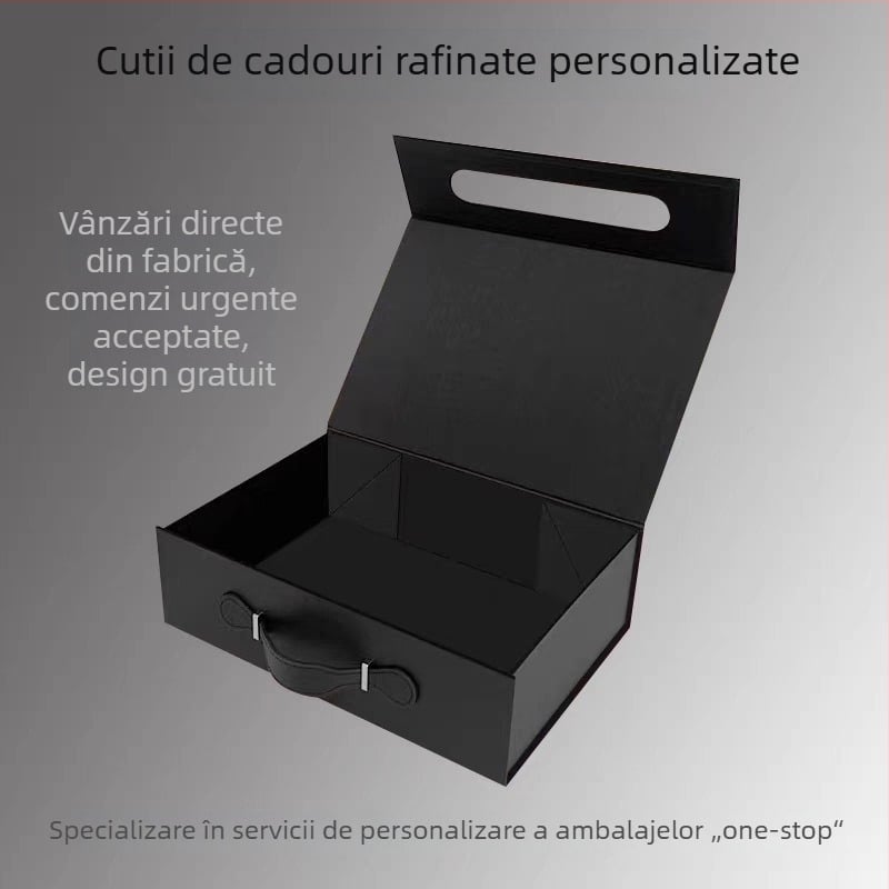 Cutie cadou personalizată cu capac rabatabil și sertar, cutie de ambalare cadouri, un lot mic