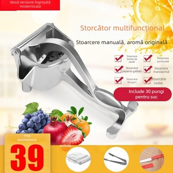 Storțător manual îmbunătățit pentru trestie de zahăr, lămâie, rod și portocale, pentru ceai cu lapte de fructe și uz casnic
