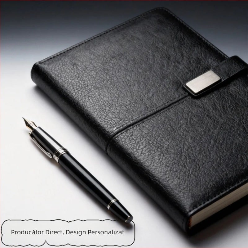 A5 Jurnal pentru Întâlniri cu Cataramă și Logo Personalizat – Carnet de Birou și Planificator
