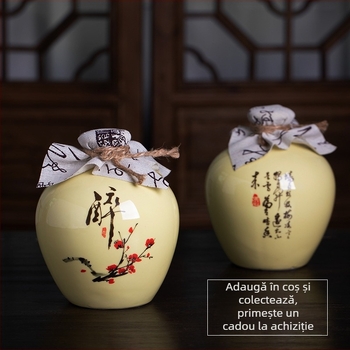 Vas ceramic pentru vin cu logo personalizat, sigilat în stil antic, pentru uz casnic