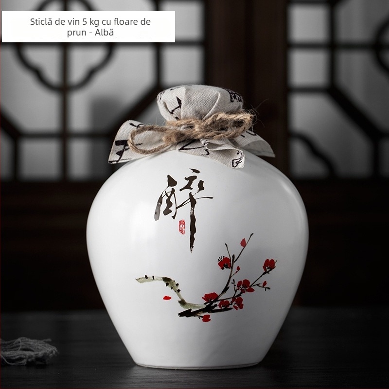 Vas ceramic pentru vin cu logo personalizat, sigilat în stil antic, pentru uz casnic