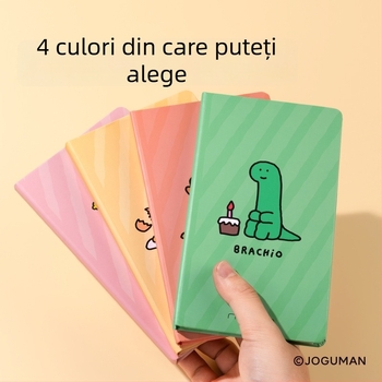 Carnet de buzunar cu copertă tare, în colaborare cu Deli Qiaoguman, cu un motiv drăguț de desene animate