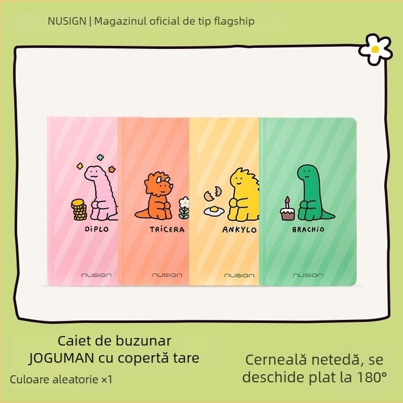 Carnet de buzunar cu copertă tare, în colaborare cu Deli Qiaoguman, cu un motiv drăguț de desene animate