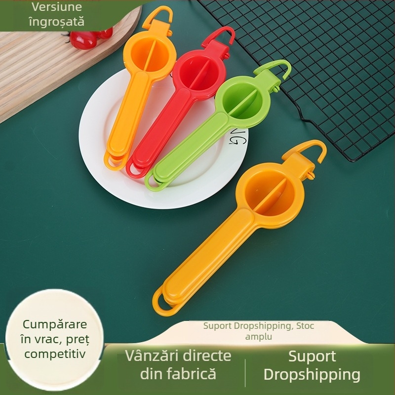 Storcător de fructe manual din plastic, cu cârlig – uz casnic, storcător de lămâi