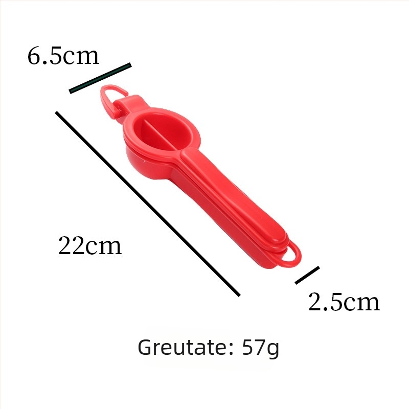 Storcător de fructe manual din plastic, cu cârlig – uz casnic, storcător de lămâi