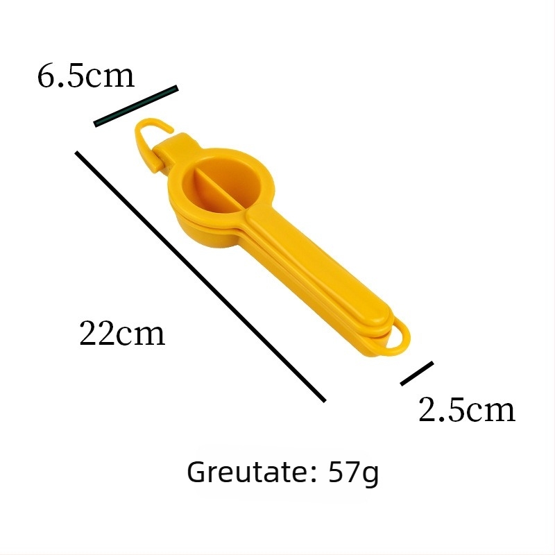 Storcător de fructe manual din plastic, cu cârlig – uz casnic, storcător de lămâi