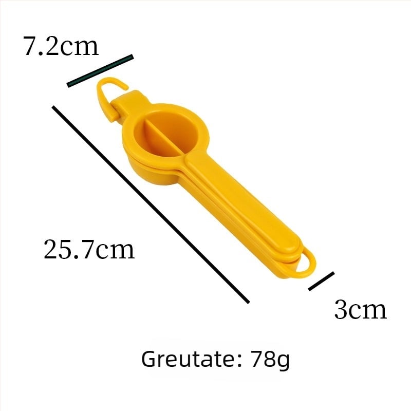 Storcător de fructe manual din plastic, cu cârlig – uz casnic, storcător de lămâi