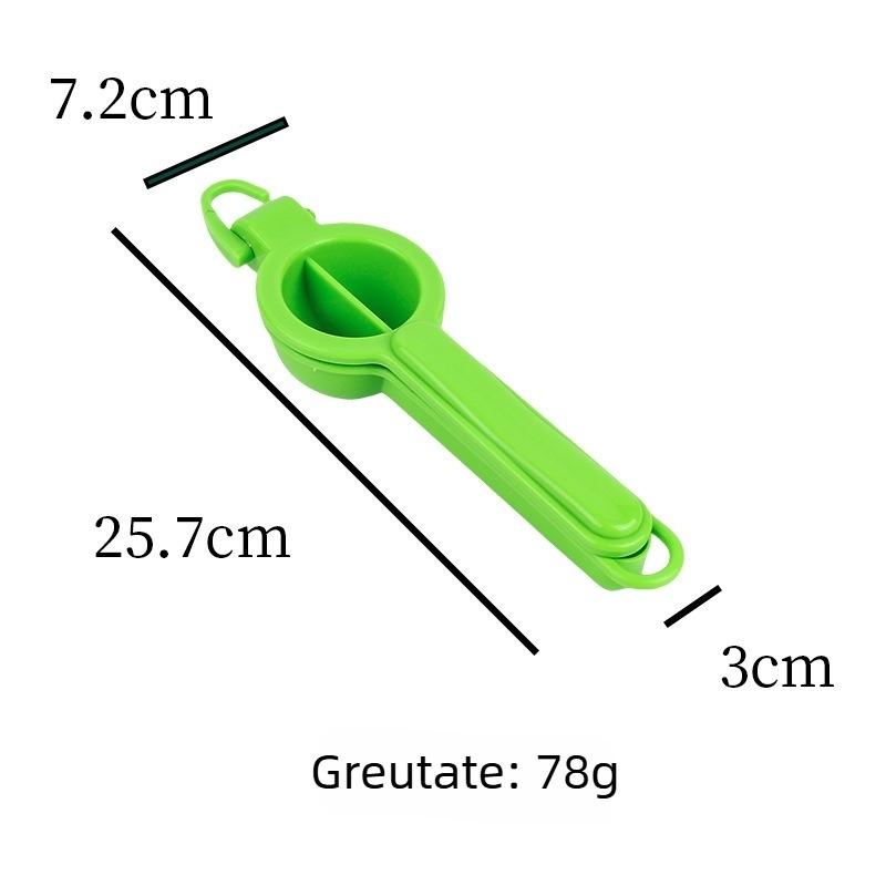Storcător de fructe manual din plastic, cu cârlig – uz casnic, storcător de lămâi