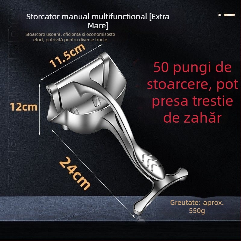 Storcător manual de fructe pentru rodie, lămâie, portocală și trestie de zahăr