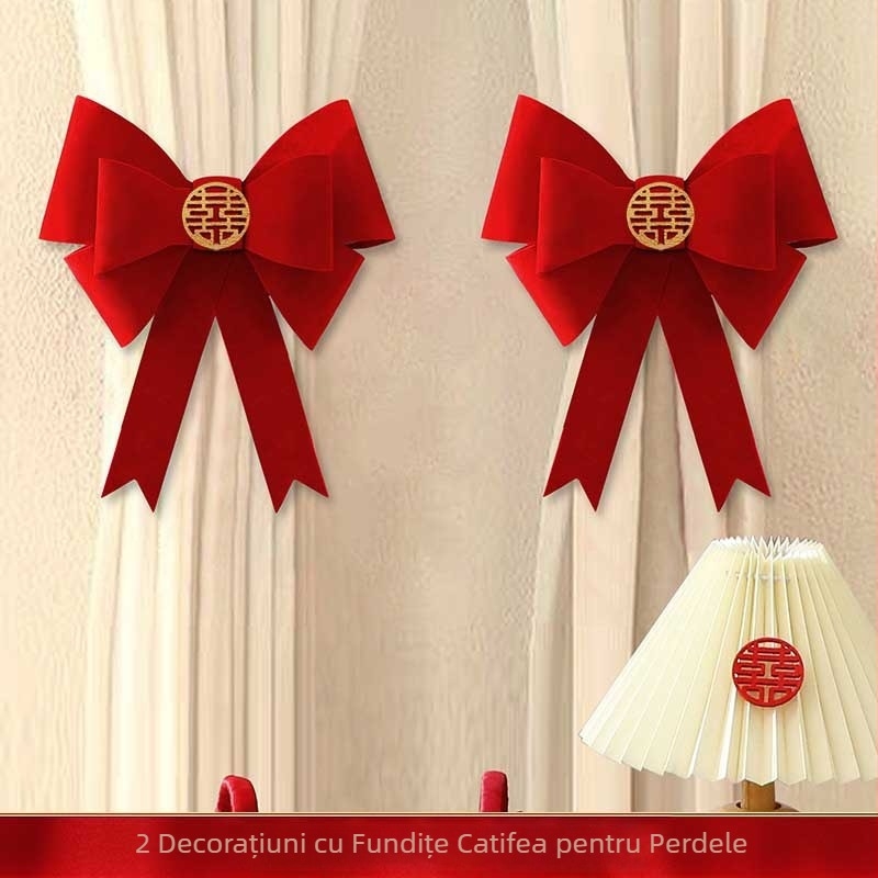 Accesorii de nuntă: toarte pentru perdele, pandantive și ghirlande pentru decorarea camerei de nuntă și a casei de logodnă
