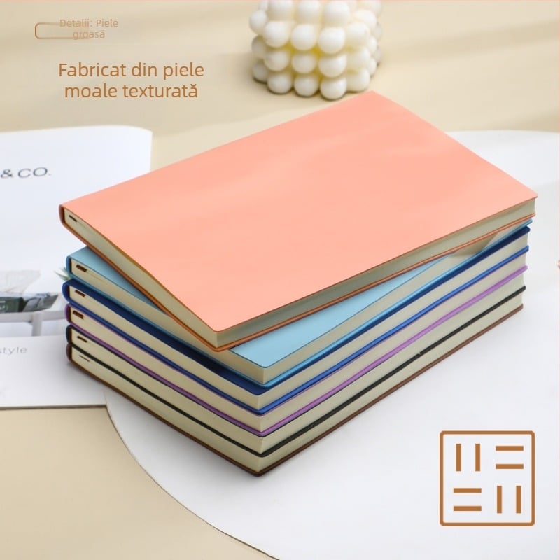 Caiet A5 personalizat, simplu, carnet de afaceri B5 cu husă PU, jurnal, caiet pentru student cu logo