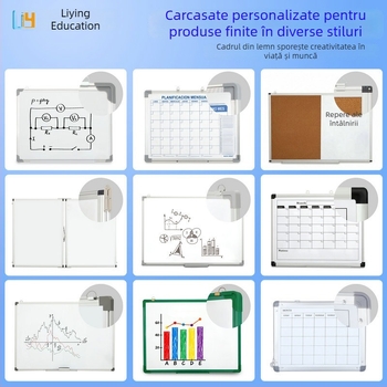 Tablă magnetică albă, personalizabilă pentru învățământ la domiciliu, de montaj pe perete, ștergibilă, pentru scriere și desen, birou