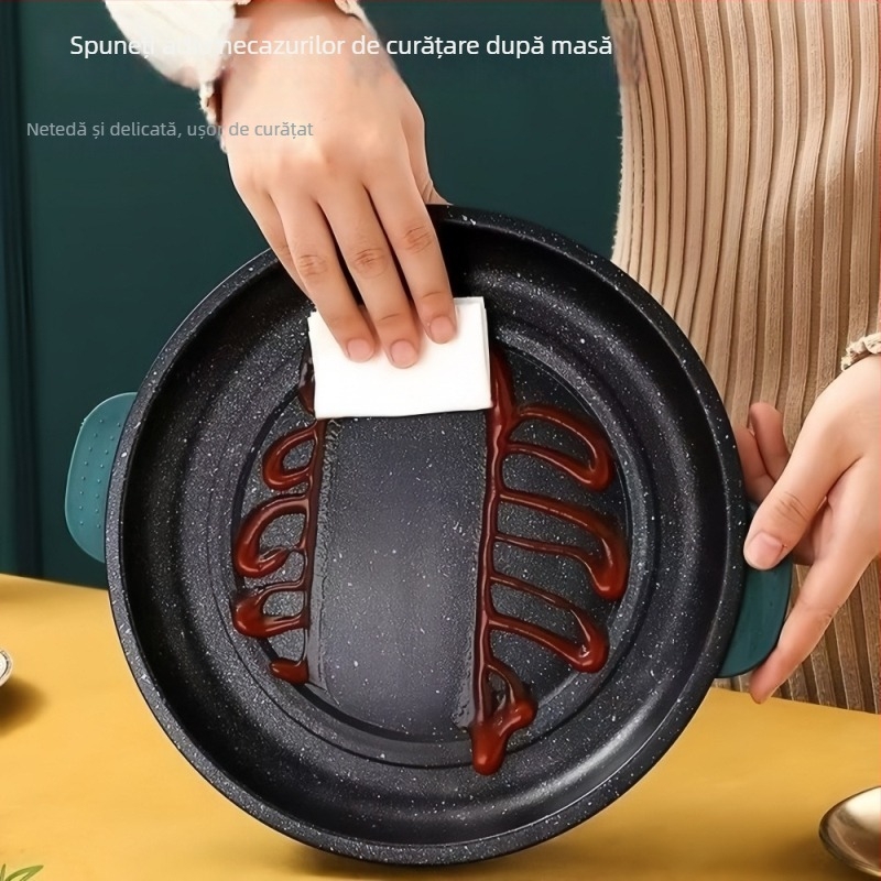 Maifan Stone tigaie electrică antiaderentă pentru grătar, 22/26 cm, 800 W, plăcuță multifuncțională de gătit pentru acasă pentru Teppanyaki și prăjit, funcție anti-uscare, pentru 2–3 persoane