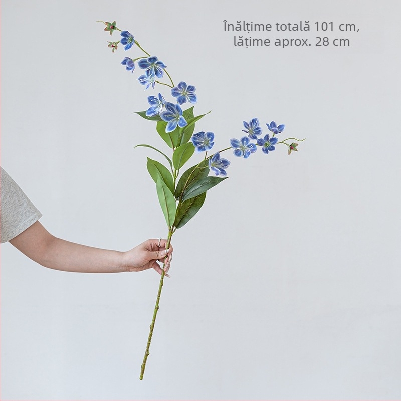 Buchet cu iasmin artificial cu două ramuri, decor pentru sufragerie și hol