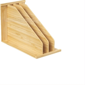 Raft de bucătărie din lemn cu separator pentru tacâmuri și tigăi, organizator din bambus pentru farfurii