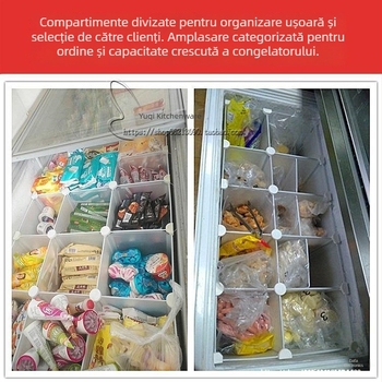 Separator înălțat pentru straturi, frigider-insulă pentru congelator comercial, divizor intern de nivel, panou cu grilă