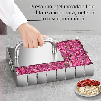 Set de instrumente și forme pentru prepararea jeleului din gelatină de măgar, kit manual complet cu oală, placă de răcire și de modelare