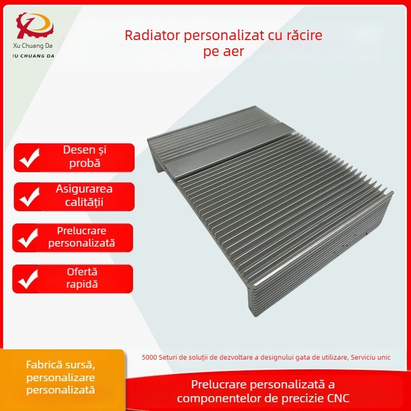 Radiatoare din aluminiu prelucrate CNC și plăci conductoare termice, personalizate