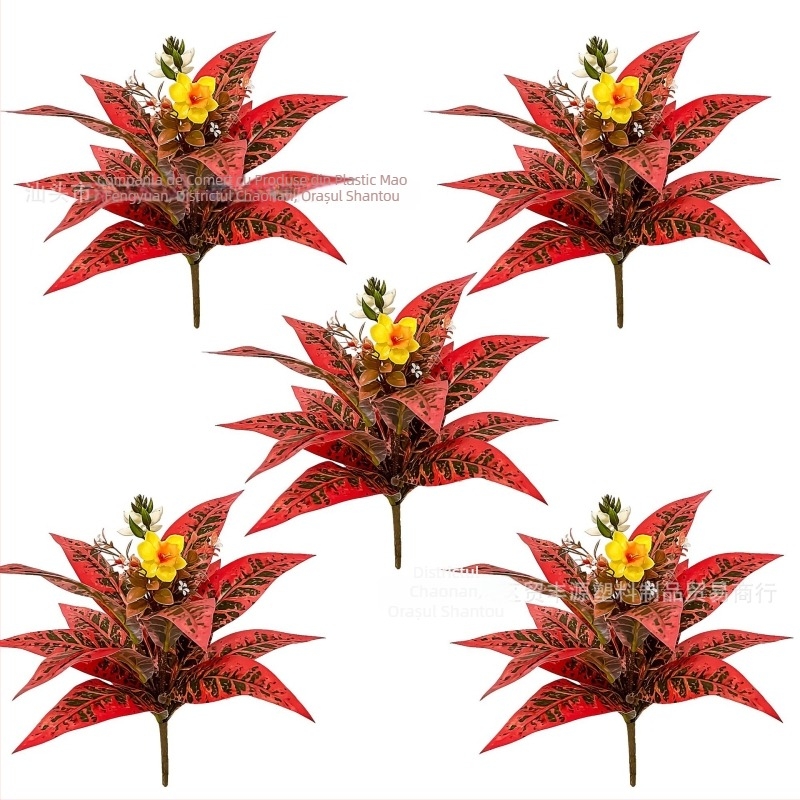 Ornament din lemn cu schimbare de culoare și buchet în mână, pentru decor exterior