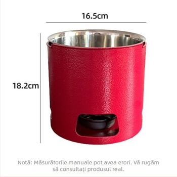 Oală mică din oțel inoxidabil pentru porții individuale: frigărui, mațe și hot pot picant Sichuan, cu arzător cu alcool