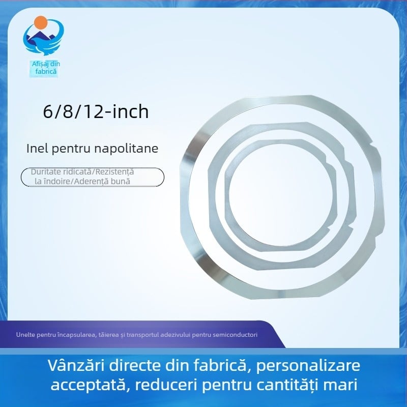 Inel Disco-compatible pentru montaj film semiconductor, 12 inci, pentru tăierea wafere și prelucrarea pe partea din spate
