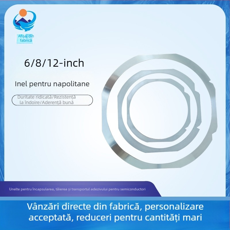 Inel Disco-compatible pentru montaj film semiconductor, 12 inci, pentru tăierea wafere și prelucrarea pe partea din spate