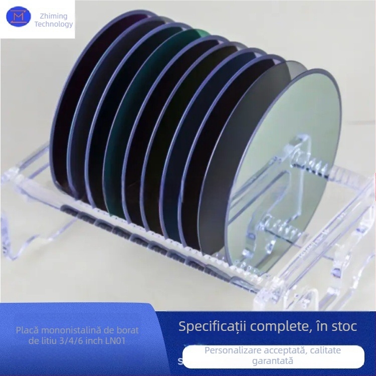 Wafer LNOI monocrystal cu strat subțire, de 3/4/6 inch, pentru senzori optici și dispozitive MEMS
