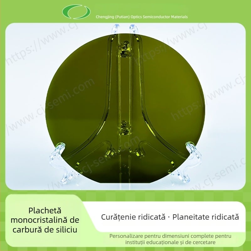substrat de carbură de siliciu 4H, tip N, wafer monocrystal SiC