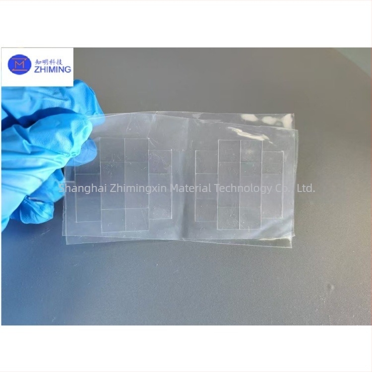 Wafer de safir 5×5, placă din sticlă-cristal, monocrystal Al2O3, duritate înaltă 9.0, rezistență la uzură