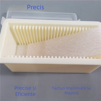Cutie pătrată pentru wafer de 4 inch, sticlă/cuart, pachet de 25 bucăți