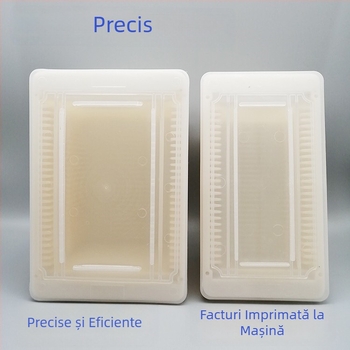 Cutie pătrată pentru wafer de 4 inch, sticlă/cuart, pachet de 25 bucăți