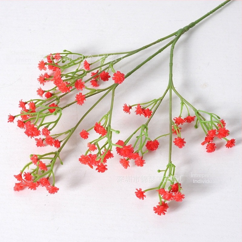 Flori artificiale Gypsophila, buchete de mireasă, accesorii de nuntă, flori decorative, decor pentru casă