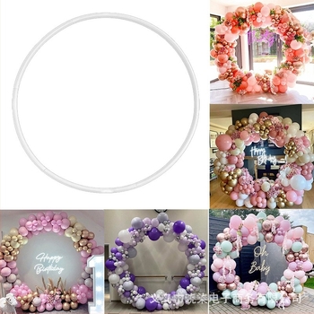 Arc de baloane circular, suport pentru baloane, decor pentru zile de naștere și nunți