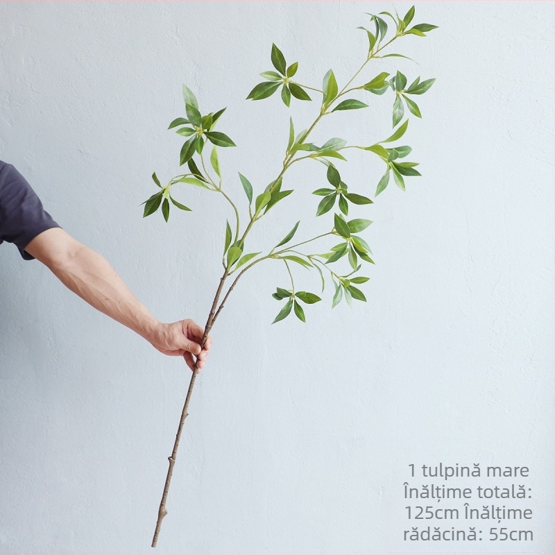 Plantă artificială în stil japonez pentru decor interior, aranjament suspendat de plante verzi pentru sufragerie, aspect premium