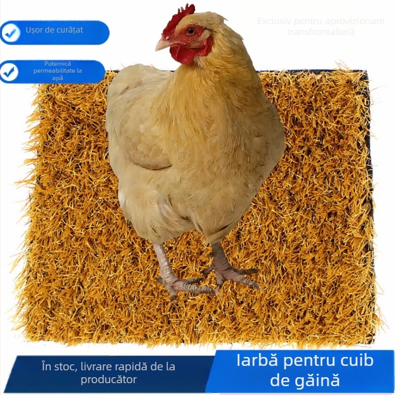Covoraș din plastic pentru exterior, gazon pentru animale de companie și cote de găini — iarbă artificială