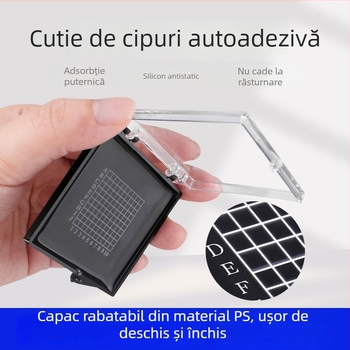 Cutie de depozitare pentru componente de cipuri și mostre wafer, protecție împotriva prafului și antistatice pentru transport.