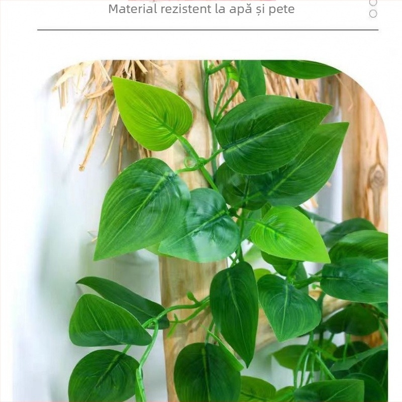 Viță artificială cu frunze verzi, plantă decorativă din plastic pentru acoperirea conductelor de apă și a instalațiilor HVAC, 100-200 cm
