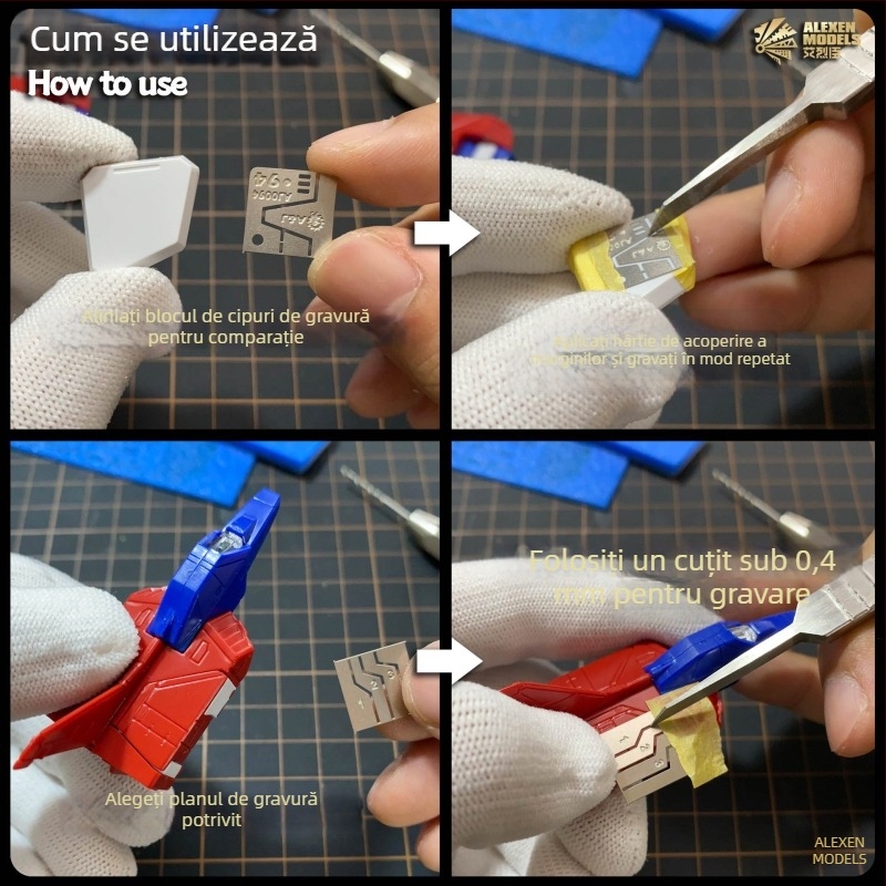 Ellison riglă cu corn de dragon AJ0094 – Model SF pentru modificări militare cu cip, riglă auxiliară AJ0095
