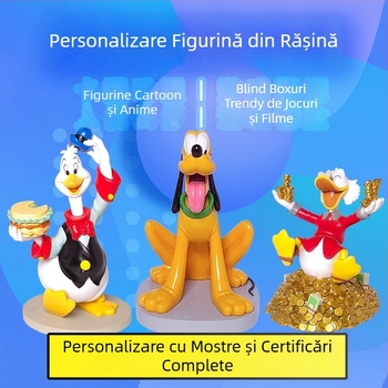 Figurină din rășină și PVC, emailată — personaj de desene animate, ornament personalizat