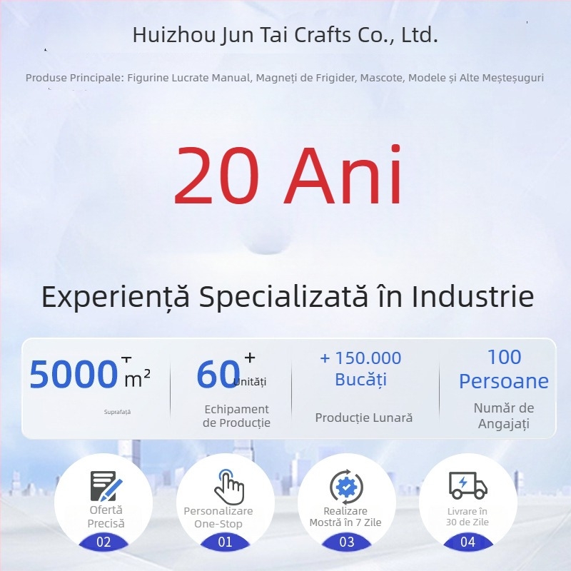 Figurină din rășină și PVC, emailată — personaj de desene animate, ornament personalizat